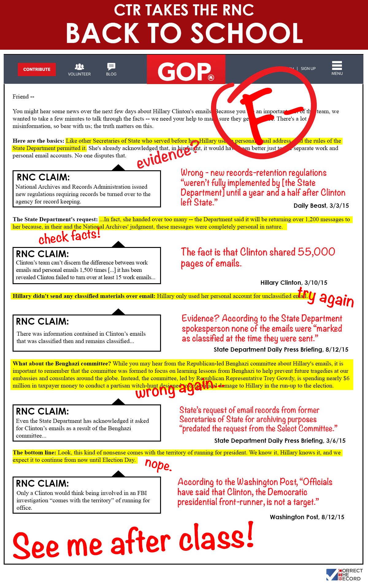 RNC email fact check