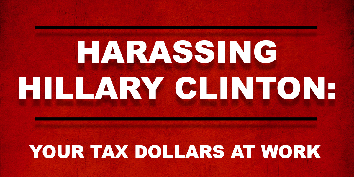 Harassing Hillary Clinton web image