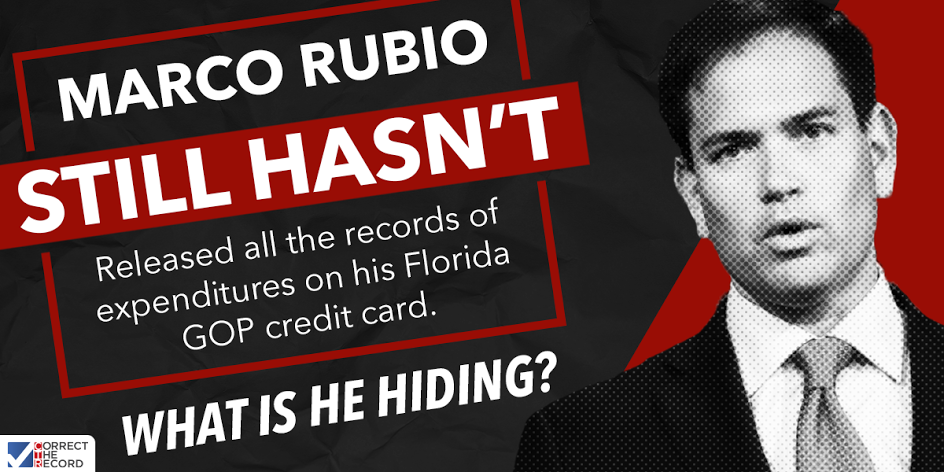 Rubio expenditures release