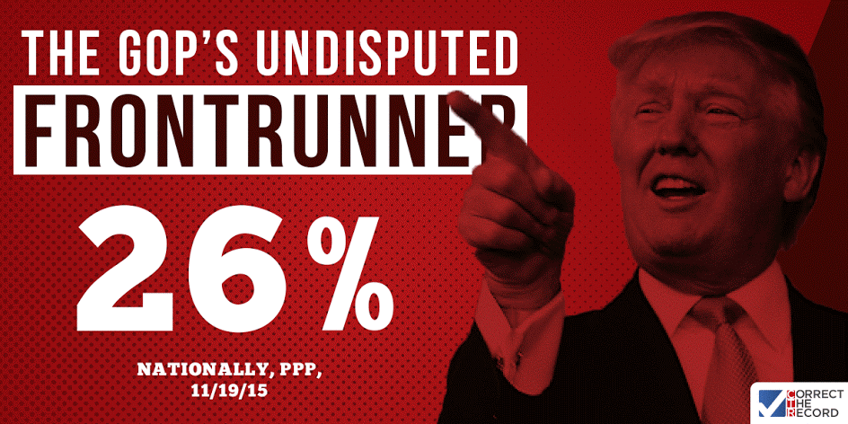 Trump front runner