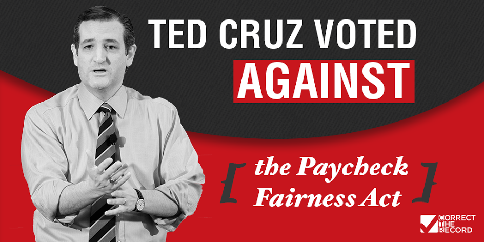 Cruz paycheck fairness act