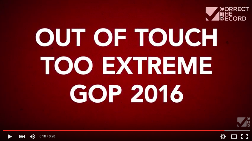 GOP Out of Touch Too Extreme