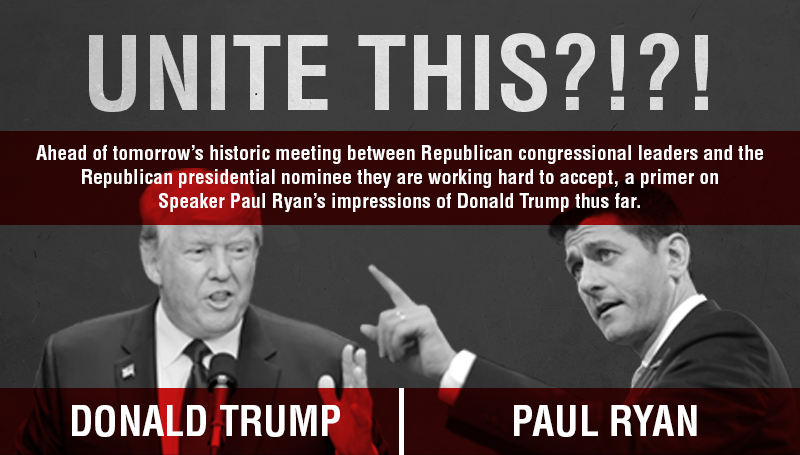 Trump v Ryan Infographic